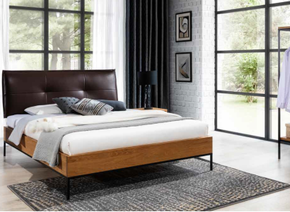 3-delige complete set houten slaapkamer Loftstijl ontwerp Bed commode kast Nieuw
